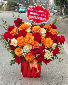 gio hoa chuc mung